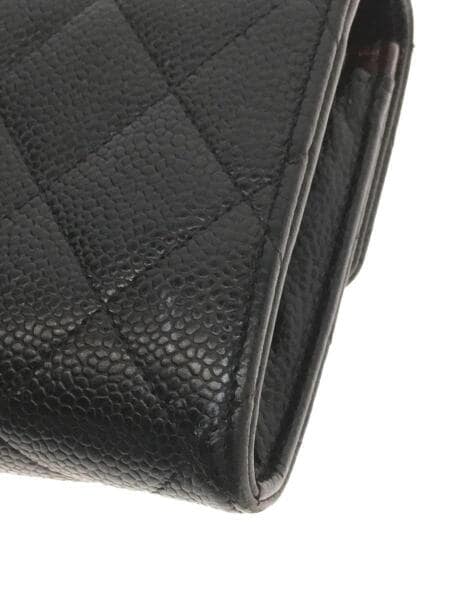 CHANEL(シャネル) / マトラッセ/キャビアスキン/長財布/レザー/BLK