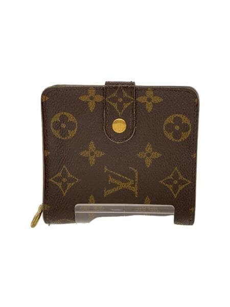 LOUIS VUITTON / コンパクト・ジップ_モノグラム・キャンバス_BRW/PVC/BRW/メンズ LOUIS VUITTON(ルイヴィトン) / コンパクトジップ_モノグラム