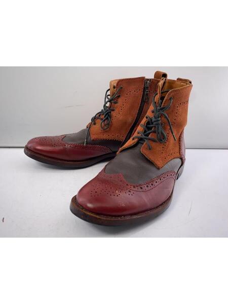 MORGAN HOMME レースアップ ロング ジップ ブーツ MORGAN homme(モルガンオム) / レースアップブーツ/L/マルチカラー