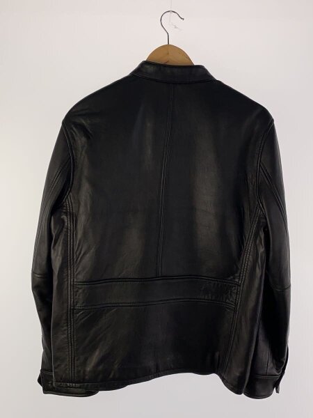 Eddie Bauer シングルライダースレザージャケットブラック羊革