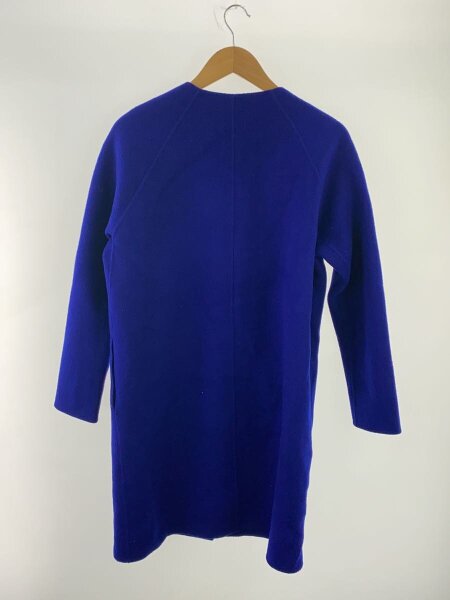 theory(セオリー) / カシミア混/ノーカラー/コート/ウール/ブルー/無地  