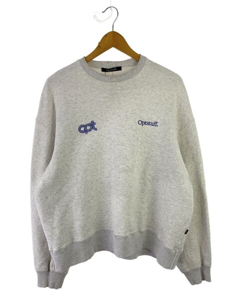 Optstuff(オプトスタフ) / CREWNECK SWEAT SHIRT/L/コットン/BLK 