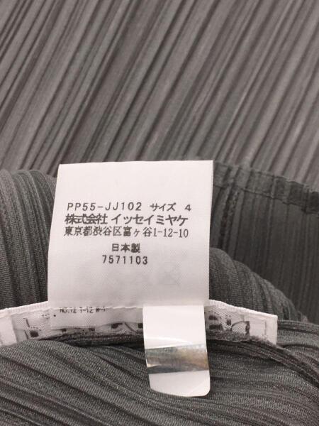 PLEATS PLEASEイッセイミヤケ　長袖シャツ　ホワイト　サイズ４ PLEATS PLEASE/イッセイミヤケ長袖シャツホワイトサイズ4