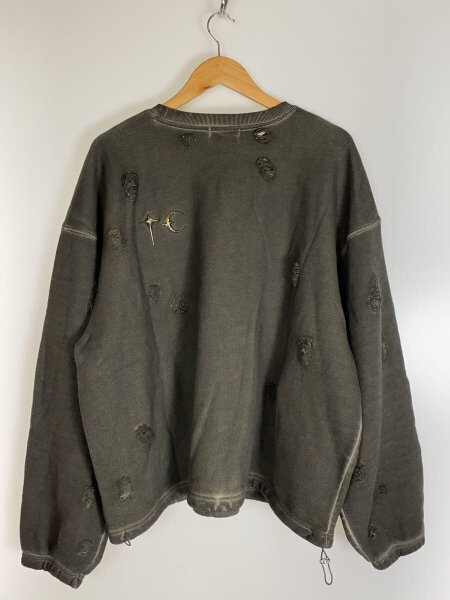 Thug Club(サグクラブ) / 24AW/DAMAGE CREWNECK/ダメージ加工 