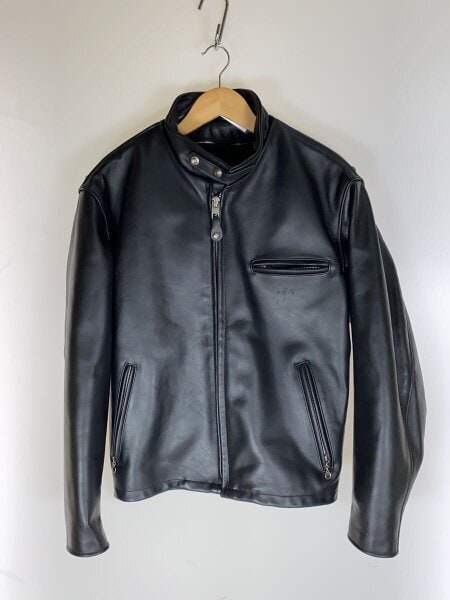 Schott(ショット) / シングルライダースジャケット/44/牛革/BLK/641