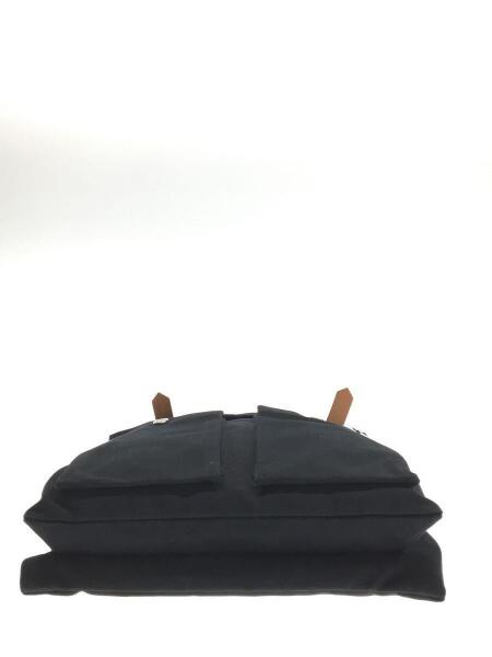marimekko(マリメッコ) / レザーハンドル/トートバッグ/キャンバス/BLK 