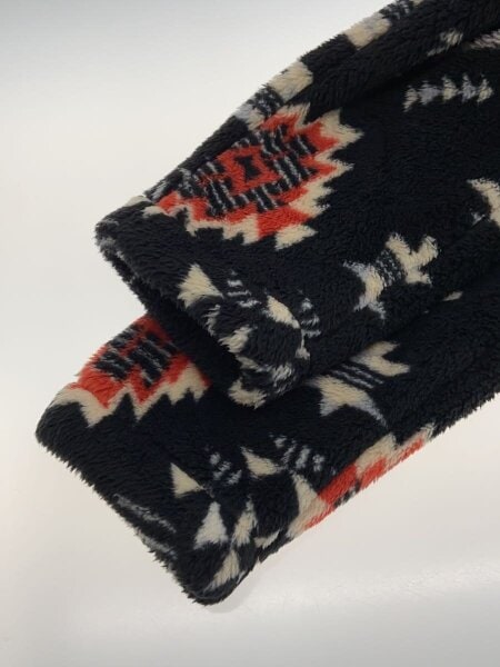 JELADO / フリースジャケット/S/ポリエステル/BLK/総柄 JELADO(ジェラード) / フリースジャケット/S/ポリエステル/BLK/総柄