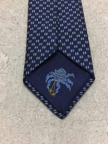 【未使用】エルメス　ネクタイ　フランボワイヤン・ウェブ　シルク HERMES(エルメス) / ヘヴィシルクタイ H・フランボワイヤン・ウェブ