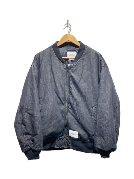 WTAPS(ダブルタップス) / ブラックデニム MA-1 ジャケット/3/BLK 