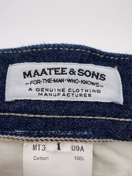 MAATEE&SONS(マーティーアンドサンズ) / WORK TROUSERS INDIGO/1 