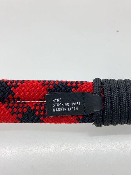 新品未使用　ハイク　HYKE CLIMBING ROPE BELT ロープベルト HYKE(ハイク) / CLIMBING ROPE BELT ロープ カラビナ ベルト/レッド