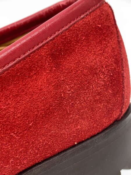 GUCCI(グッチ) / ホースビットローファー/UK6.5/RED/スウェード/6030 