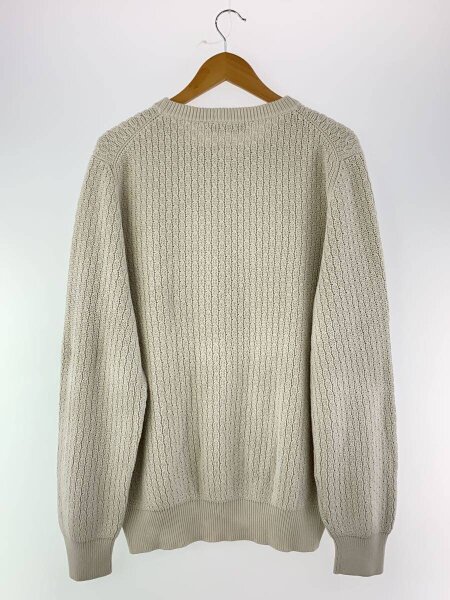 LOUIS VUITTON / サークルLVロゴ/シルク混/ニット・セーター(薄手)/XL/コットン/CRM/H9N07W LOUIS VUITTON(ルイヴィトン) / サークルLVロゴ/シルク混/ニット