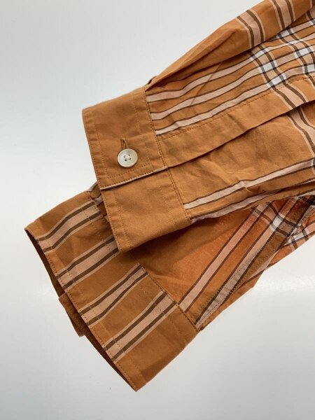 AURALEE / 長袖シャツ/4/コットン/ORN/チェック/A25SS02TC AURALEE(オーラリー) / 長袖シャツ/4/コットン/ORN/チェック/A25SS02TC