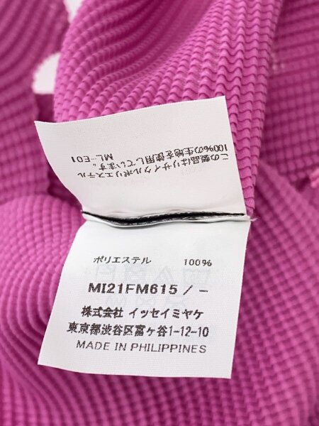me ISSEY MIYAKE / 半袖ブラウス/--/ポリエステル/PNK/MI21F615 me ISSEY MIYAKE(ミーイッセイミヤケ) / 半袖ブラウス/--/ポリエステル
