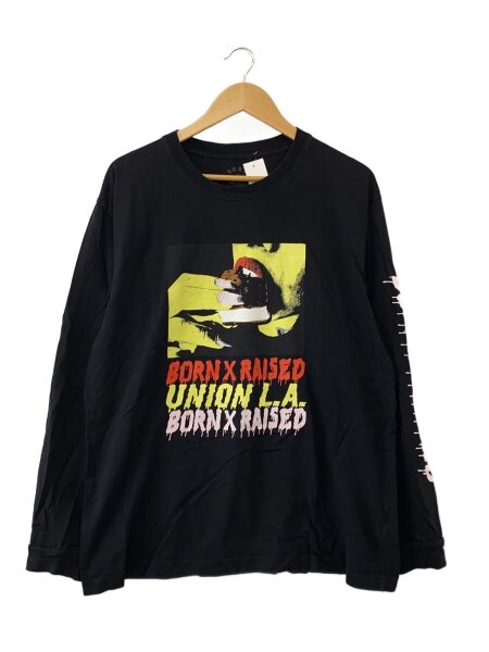 BORN X RAISED(ボーンアンドレイズド) / 長袖Tシャツ/M/コットン/BLK 