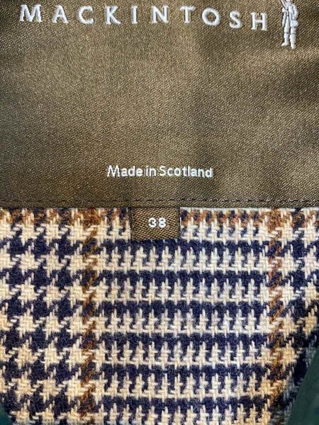 MACKINTOSH/ゴム引きステンカラーコート　38 ベージュ　フード付 MACKINTOSH(マッキントッシュイリョウ) / ゴム引きコート/フード付
