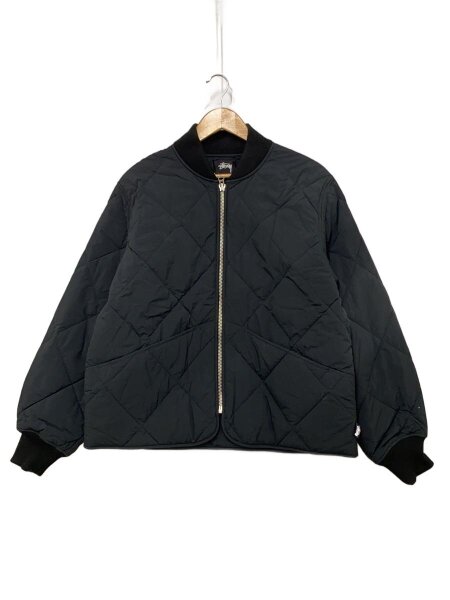 STUSSY(ステューシー) / キルティングジャケット/M/ナイロン/BLK