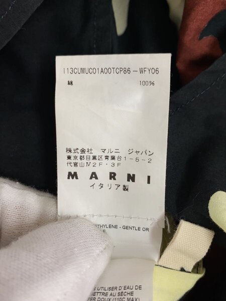 MARNI / 長袖シャツ/44/コットン/BLK/総柄/CUMUC01A00TCP86 MARNI([イリョウ/フクショク]マルニ) / 長袖シャツ/44/コットン/BLK/総