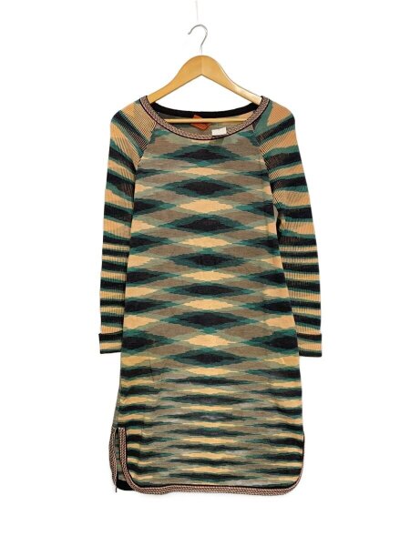 MISSONI(ミッソーニ) / 長袖ワンピース/42/ウール/マルチカラー/総柄 