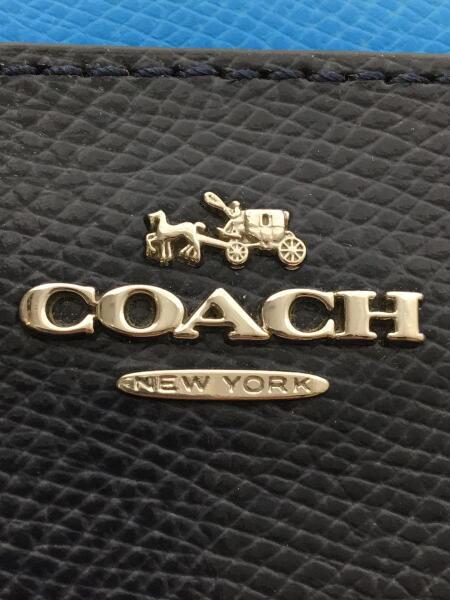 COACH(コーチ) / 長財布/レザー/BLU/F53838/シミ有 | 中古品の販売 