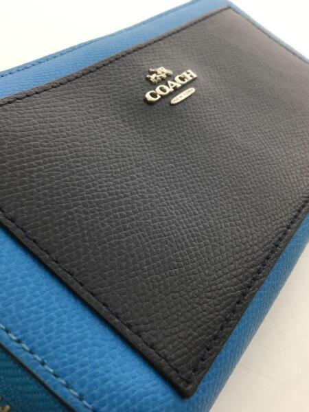 COACH(コーチ) / 長財布/レザー/BLU/F53838/シミ有 | 中古品の販売 