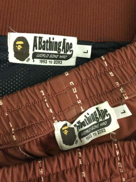 A BATHING APE(アベイシングエイプ) / ジャージ/L/ポリエステル/BRW 