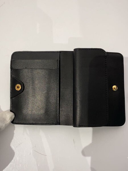 formeShort walletフォルメ黒 レザー 二つ折り財布｜forme（フォルメ