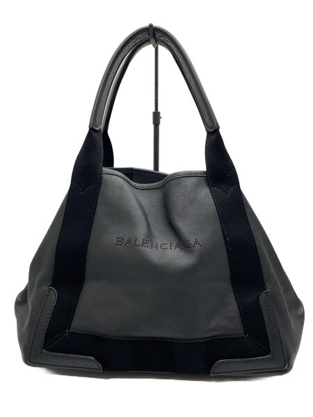 BALENCIAGA(バレンシアガ) / パンチングロゴ/トートバッグ/レザー/BLK 