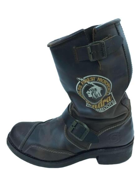 【未使用品】SENDRA/センドラ/レースアップブーツ/size40/ブラウン SENDRA(センドラ) / エンジニアブーツ/40/ブラウン/レザー/しわ、傷有