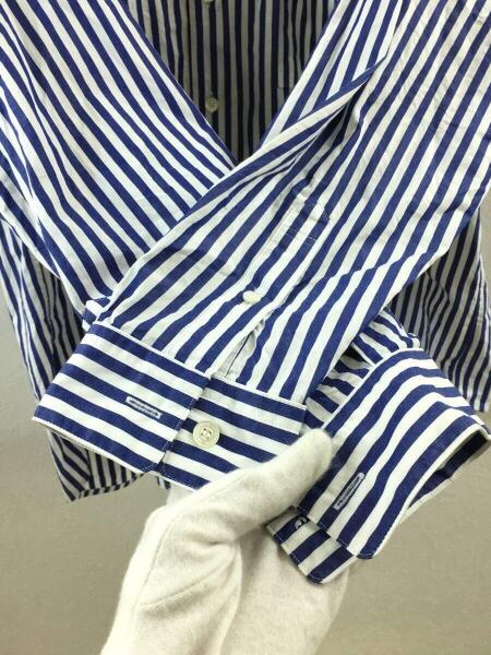 【美品】トラディショナルウェザーウェア ストライプシャツ KESWICK ケズウィック｜ブルー ペンシル ストライプ｜メンズ｜シャツ