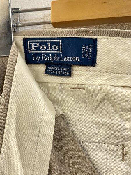POLO RALPH LAUREN / ストレートパンツ/35/コットン/BEG/ANDREW// POLO RALPH LAUREN(ポロラルフローレン) / ストレートパンツ/35