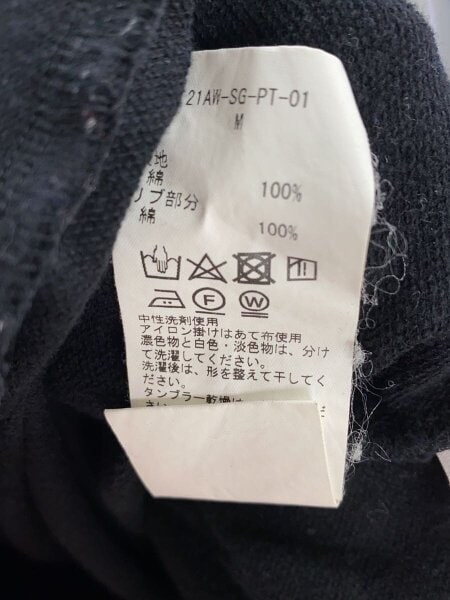 JIAN YE(ジェンイエ) / ボトム/M/コットン/ブラック/21AW-SG-PT-01