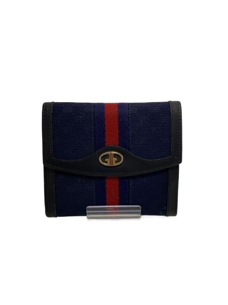 GUCCI(グッチ) / 2つ折り財布/キャンバス/NVY/総柄/メンズ | 中古品の