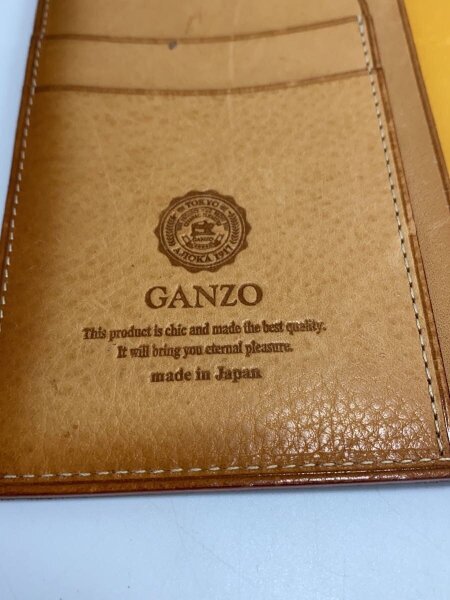 GANZO(ガンゾ) / 手帳カバー/レザー/BLK/無地/メンズ | 中古品の販売 