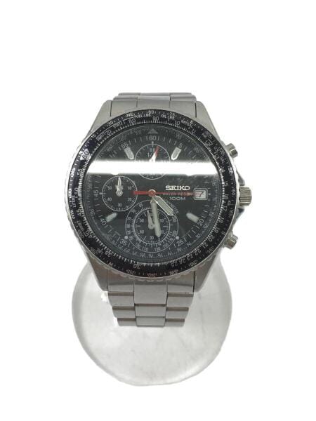 SEIKO メンズ腕時計　V657-8120 SEIKO(セイコー) / クォーツ腕時計/アナログ/ステンレス/BLK/SLV/SS