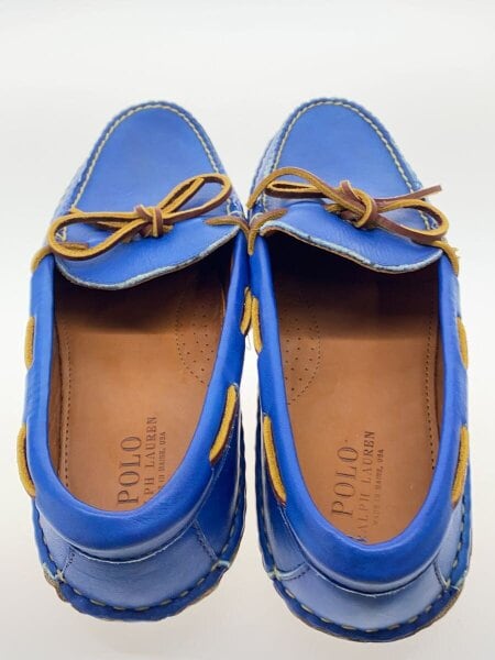 POLO RALPH LAUREN / USA製/デッキシューズ/US9.5/BLU/レザー/13997016 POLO RALPH LAUREN(ポロラルフローレン) / USA製/デッキシューズ/US9.5