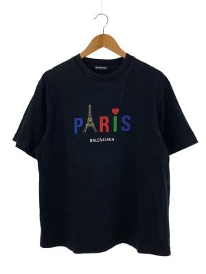 BALENCIAGA Symbolic ロゴTシャツ 美品 BALENCIAGA (バレンシアガ) Symbolic Tee⁄ロゴTシャツ ブラック サイズ:L