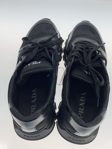 PRADA / Re Nylon トライアングル/ブラッシュド/ローカットスニーカー/UK8/BLK/ナイロン/2EE369 PRADA(プラダ) / Re Nylon トライアングル/ブラッシュド/ローカット