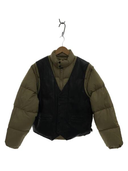 ショット SCHOTT レザー切替 2way ダウンジャケット ベスト 40