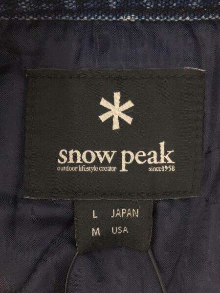 snow peak(スノーピーク) / ドテラジャケット/L/コットン/IDG/無地/JK 