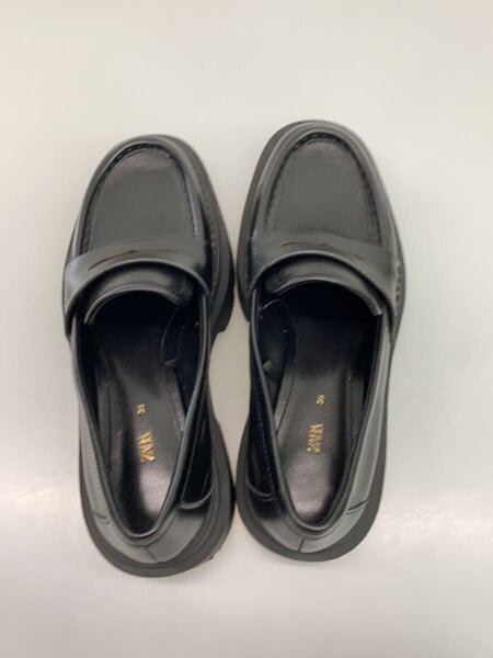 ZARA(ザラ) / トラックソールレザーローファー/厚底/35/BLK/1508/210