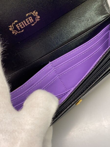 FEILER(フェイラー) / 長財布/レザー/BLK/総柄/レディース | 中古品の