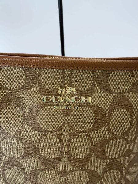 COACH(コーチ) / トートバッグ_シグネチャー_総柄/PVC/BRW/総柄 | 中古