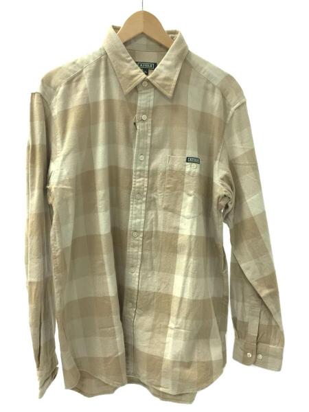 AIGLE(エーグル) / 長袖シャツ/XL/コットン/BEG/チェック>タグ付き 