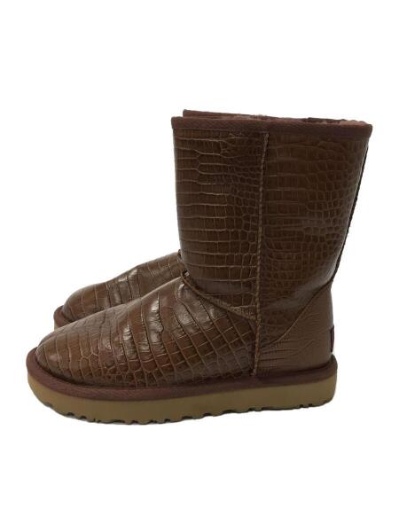 UGG australia(アグオーストラリア) / ブーツ/22cm/BRW/レザー/型押し 