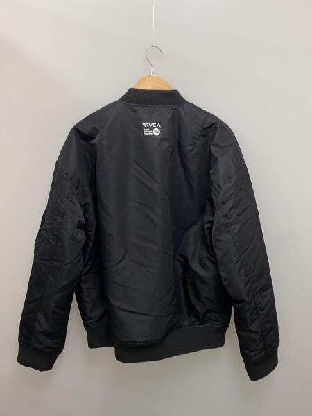 RVCA(ルーカ) / MR.CARTOON MA-1 JACKET /ブルゾン/M/ナイロン/BLK 
