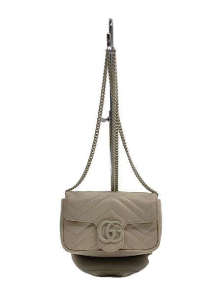 GUCCI(グッチ) / GGマーモント スーパーミニバッグ/PVC/WHT/476433 