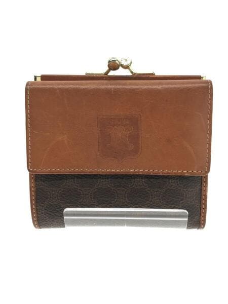 CELINE(セリーヌ) / 3つ折り財布/レザー/BRW/総柄/レディース/マカダム