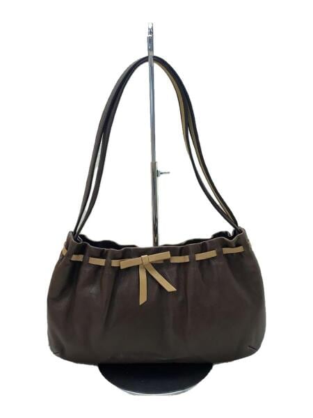 バッグ miumiu vintage bag MIU MIU(ミュウミュウ) / Vintage miumiuハンドバッグ/レザー/BRW/無地